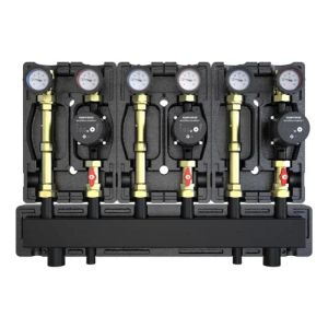 DEFRO DZGP-ECF-09 GOTOWY ZESTAW POMPOWY TRÓJOBIEGOWY Z ROZDZIELACZEM - 3X GRUPA BEZPOŚREDNIA - POMPY DEFRO ECOFLOW ENERGY