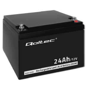 QOLTEC AKUMULATOR AGM 24 Ah 12V 53036
