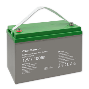 QOLTEC AKUMULATOR AGM 100 Ah 12V 53038