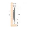 DIAMOND GRZEJNIK STALOWY TYP-11 600X2000,ZASILANIE BOCZNE, Z MOCOWANIEM, 11-600X2000