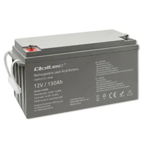 QOLTEC AKUMULATOR AGM 150 Ah 12V 53068