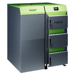 MCE V7 PLUS PELLET KOCIOŁ PELLETOWY 5 KLASY 38 KW - PODAJNIK PO LEWEJ STRONIE