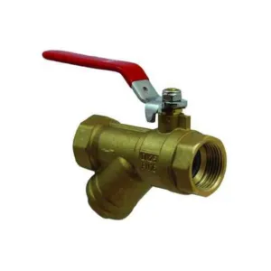 GOSHE ZAWÓR KULOWY WODNY DN25 1'' PN10 RĄCZKA Z FILTREM OSADNIKOWYM PREMIUM