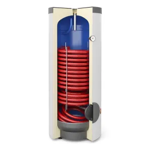 GALMET MAXI WYMIENNIK C.W.U. Z DUŻĄ 2,9 m2 WĘŻOWNICĄ SPIRALNĄ DO POMP CIEPŁA 250 L POLIURETAN SKAY 26-258500N