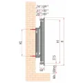 DIAMOND GRZEJNIK STALOWY TYP-11 500X0500, ZASILANIE DOLNE PRAWE, Z MOCOWANIEM, VP-11-500X0500