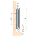 DIAMOND GRZEJNIK STALOWY TYP-21 600X2000, ZASILANIE DOLNE, V-21-600X2000