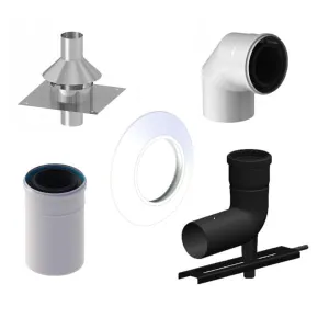TERMET PAKIET DO SZACHTU PP/STAL Ø60/Ø100 MM - Ø60 MM T 9000 04 05 01