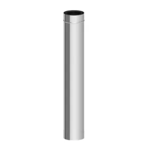 TERMET RURA PP/STAL WYSOKI POŁYSK 100 CM Ø80/Ø125 MM T 9000 04 05 37