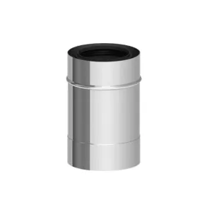 TERMET RURA PP/STAL WYSOKI POŁYSK 25 CM Ø80/Ø125 MM T 9000 04 05 39