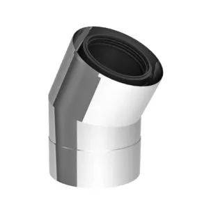 TERMET KOLANO 30° PP/STAL WYSOKI POŁYSK Ø80/Ø125 MM T 9000 04 05 41