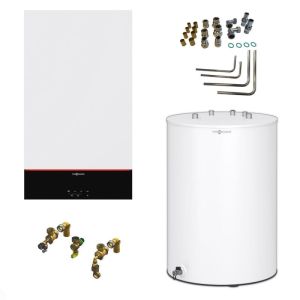 VIESSMANN JEDNOFUNKCYJNY KOCIOŁ VITODENS 100-W B1HF 19KW + PODGRZEWACZ C.W.U. VITOCELL 100-W 120L Z028174