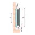 DIAMOND GRZEJNIK STALOWY DESIGN POZIOMY TYP-22 500X1200, ZASILANIE DOLNE, DV-22-500X1200