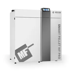 METAL-FACH SMART PELLET WF PRO KOCIOŁ PELLETOWY Z AUTOMATYCZNYM PODAJNIKIEM PO LEWEJ STRONIE 16 KW - CZOPUCH DO GÓRY LUB DO TYŁU