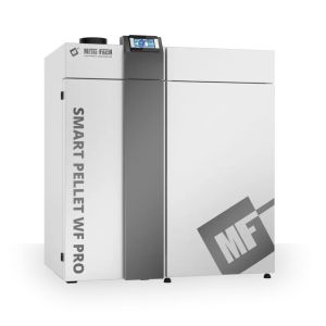 METAL-FACH SMART PELLET WF PRO KOCIOŁ PELLETOWY Z AUTOMATYCZNYM PODAJNIKIEM PO PRAWEJ STRONIE 32 KW - CZOPUCH DO GÓRY LUB DO TYŁU