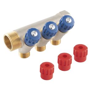 FERRO ROZDZIELACZ SANITARNY DO C.W.U. 1” x 1/2” 4-DROGOWY RDW250400