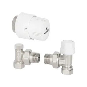 DIAMOND ZESTAW TERMOSTATYCZNY MODERN, EN215/PN-M-75002- DN15- F-K, KĄTOWY