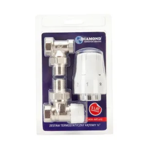 DIAMOND ZESTAW TERMOSTATYCZNY, EN215/PN-M-75002- DN15- F-K, KĄTOWY