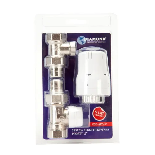 DIAMOND ZESTAW TERMOSTATYCZNY, EN215/PN-M-75002- DN15- F-P, PROSTY