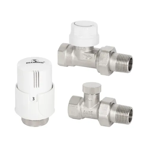 DIAMOND ZESTAW TERMOSTATYCZNY MODERN, EN215/PN-M-75002- DN15- F-P, PROSTY