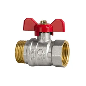 DIAMOND ZAWÓR KULOWY STANDARD Z MOTYLKIEM DN15 1/2" PN16 GW/GZ