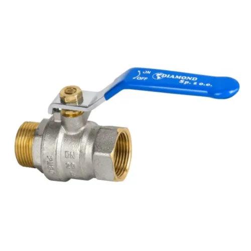 DIAMOND ZAWÓR KULOWY HISZPAN Z RĄCZKĄ DN15 1/2" PN30 GW/GZ