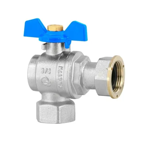 DIAMOND ZAWÓR KULOWY C.O. HISZPAN MOTYLKOWY ZE ŚRUBUNKIEM Z DŁAWIKIEM DN20 3/4" PN10 GW/GW