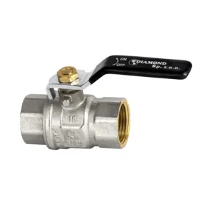 DIAMOND ZAWÓR KULOWY CIĘŻKI RĄCZKA DN15 1/2" PN40 GW/GW