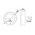 DIAMOND MANOMETR TYP: 418, 20-B-50-G1/4B-2,5-0/4