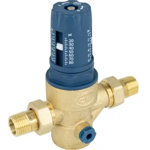 AFRISO BPR 422 REDUKTOR CIŚNIENIA DN20 GW 3/4" 1-6 BAR 9042200 (wbudowany filtr siatkowy;  pokrętło ze skalą,; półśrubunki)