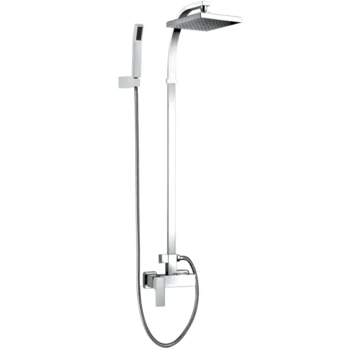 DIAMOND KOMPLET NATRYSKOWY Z BATERIĄ JEDNOUCHWYTOWĄ, PAN-50