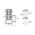 DIAMOND ZAWÓR BEZPIECZEŃSTWA DN15, 3/4x3/4, 2,5 BAR GW/GW