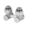 DIAMOND ZESPÓŁ PRZYŁĄCZENIOWY Z ZAWORAMI GRZEJNIKOWYMI KĄTOWY 1/2" x 3/4"