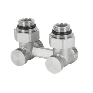 DIAMOND ZESPÓŁ PRZYŁĄCZENIOWY Z ZAWORAMI GRZEJNIKOWYMI KĄTOWY 1/2" x 3/4"