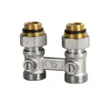 DIAMOND ZESPÓŁ PRZYŁĄCZENIOWY Z ZAWORAMI GRZEJNIKOWYMI PROSTY 1/2" x 3/4"