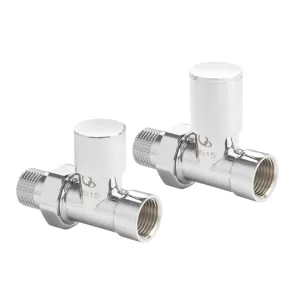 DIAMOND ZESTAW ZAWORÓW GRZEJNIKOWYCH DN15 1/2, PROSTY,  CHROM