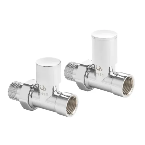 DIAMOND ZESTAW ZAWORÓW GRZEJNIKOWYCH DN15 1/2, PROSTY, CHROM