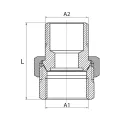 DIAMOND ŚRUBUNEK PROSTY DN50 2"