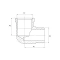 DIAMOND KOLANKO DN15 1/2x1/2 WZ CHROM