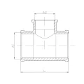 DIAMOND TRÓJNIK REDUKCYJNY 1 1/2x1 1/4x1 1/2" MOSIĄDZ