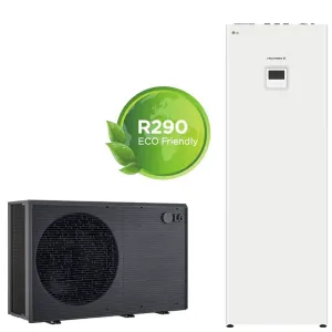 LG THERMA V 3FZ 14 KW POMPA CIEPŁA TYPU MONOBLOK NA PROPAN R290 HM143HF / HN1639HY (zintegrowany nierdzewny zasobnik C.W.U)