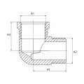 DIAMOND KOLANKO DN32 1 1/4x1 1/4 WZ MOSIĄDZ