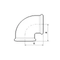 DIAMOND KOLANO 90 DN20 3/4" OCYNKOWANE