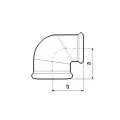 DIAMOND KOLANO REDUKCYJNE 90 1x1/2 (25-15) ZN A1 OCYNK