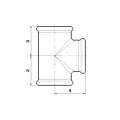 DIAMOND TRÓJNIK DN25 1 B1 ZN OCYNK
