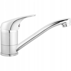 FERRO BATERIA UMYWALKOWA STOJĄCA FERRO ONE Z OBROTOWĄ WYLEWKĄ SREBRNY BFO2A