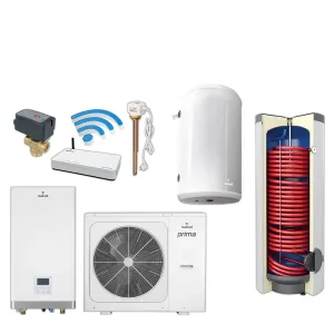 GALMET PRIMA S 6GT SMART HOME SINUM 1FZ 6KW ZESTAW POMPY CIEPŁA SPLIT 4W1  SG-000061S (split; zas. C.W.U 200L; bufor 60L; zawór 3dr; grzałka 2kW; TECH SINUM)