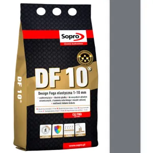 SOPRO DF 10 DESIGN CEMENTOWA FUGA ELASTYCZNA DO SPOIN 1 - 10 MM 2 KG - KOLOR BETONOWY SZARY 14