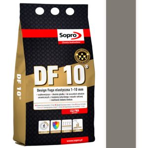 SOPRO DF 10 DESIGN CEMENTOWA FUGA ELASTYCZNA DO SPOIN 1 - 10 MM 2 KG - KOLOR PIASKOWY SZARY 18