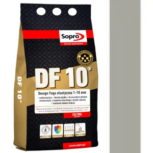SOPRO DF 10 DESIGN CEMENTOWA FUGA ELASTYCZNA DO SPOIN 1 - 10 MM 2 KG - KOLOR POPIELATY 71