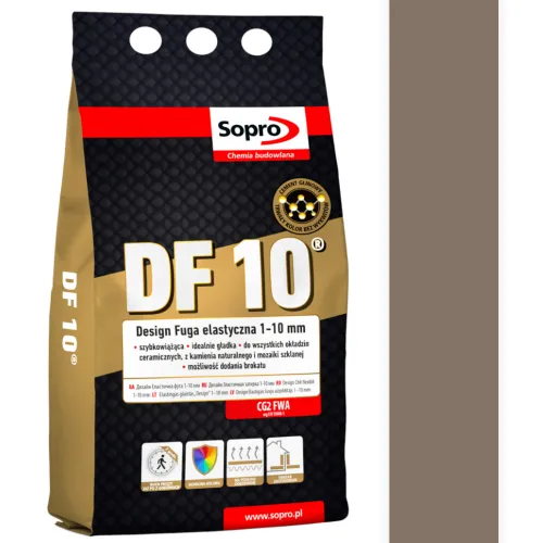 SOPRO DF 10 DESIGN CEMENTOWA FUGA ELASTYCZNA DO SPOIN 1 - 10 MM 2 KG - KOLOR SAHARA 40